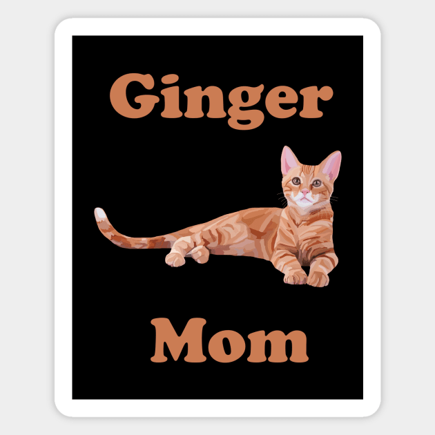 Ginger Cat Mom Magnet by Art by Deborah Camp